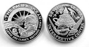 Lewis and Clark's Destined View 39mm Obverse & Reverse
